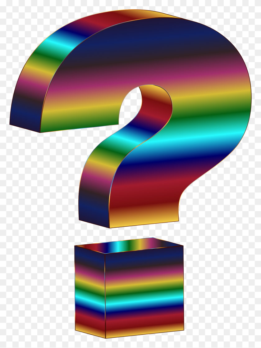 1672x2276 Psychedelic Question Mark Icons Png - Question Marks PNG