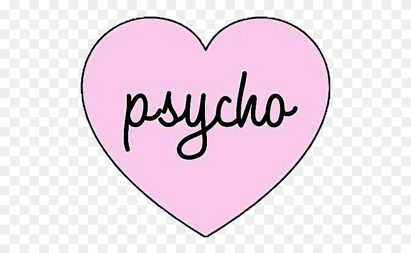 518x458 Psycho Heart Love Pastel Pastelgoth Goth Kawaii Ddlgfre - Pastel Goth Png