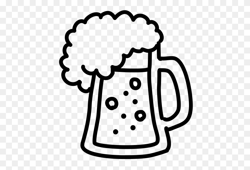 512x512 Pub Clipart Beer Mug - Beer Glass Clipart Black And White
