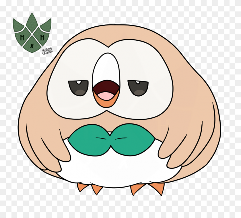 1000x900 Pudgymon Rowlet - Rowlet PNG