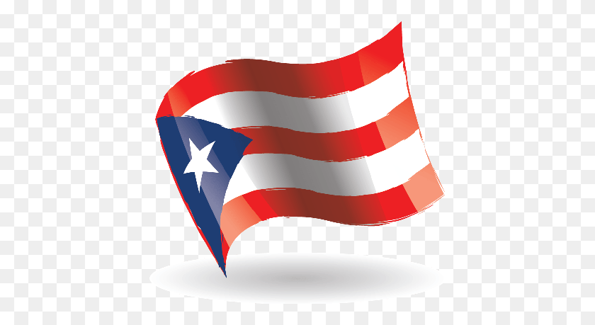 417x399 Puerto Rican Flag Clipart - Puerto Rican Flag PNG