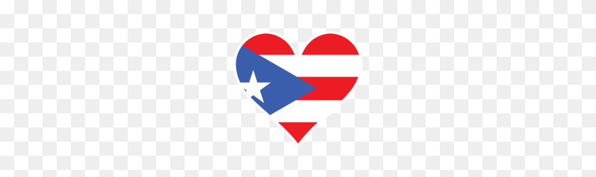 190x190 Puerto Rican Flag Heart - Puerto Rico Flag PNG