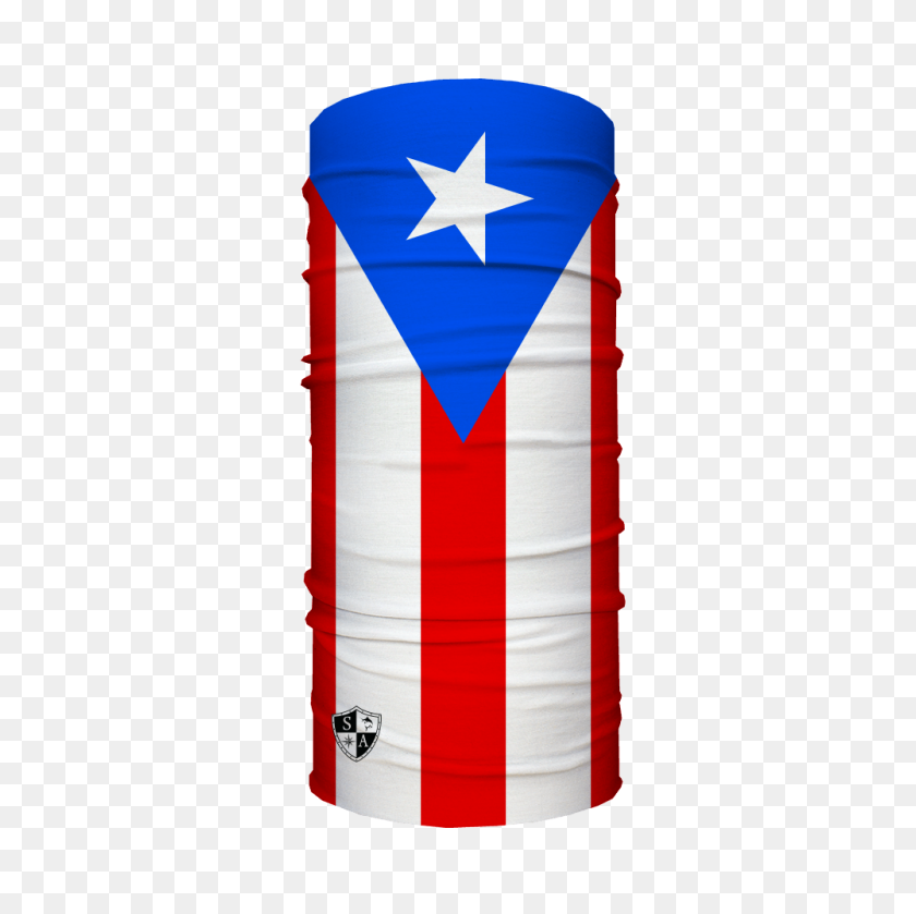 1000x1000 Puerto Rico Flag Face Shield - Bandana Headband Clipart