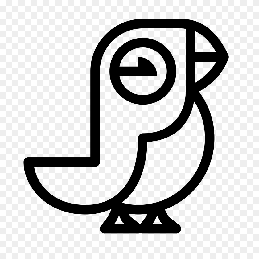 1600x1600 Puffin Bird Icon - Bird Vector PNG