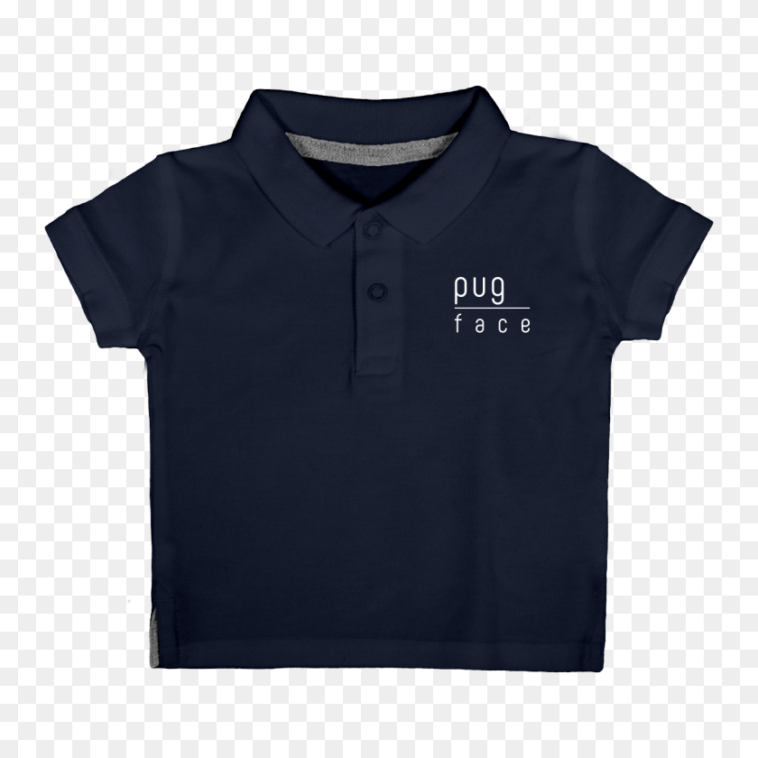 1200x1200 Pug Face Designer Polo Shirt For Babies - Pug Face PNG