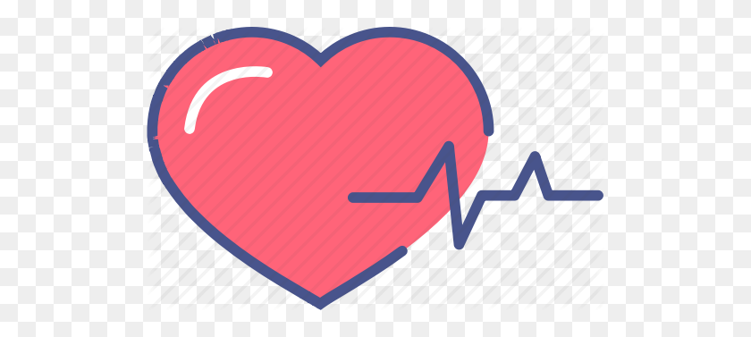 512x317 Pulse Clipart Heart Medicine - Medical Heart Clipart