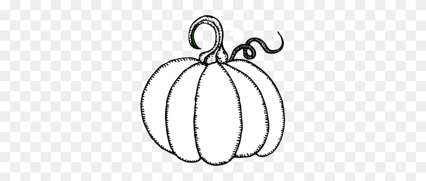 285x297 Pumpkin Clip Art Black And White - Scarecrow Clipart Black And White