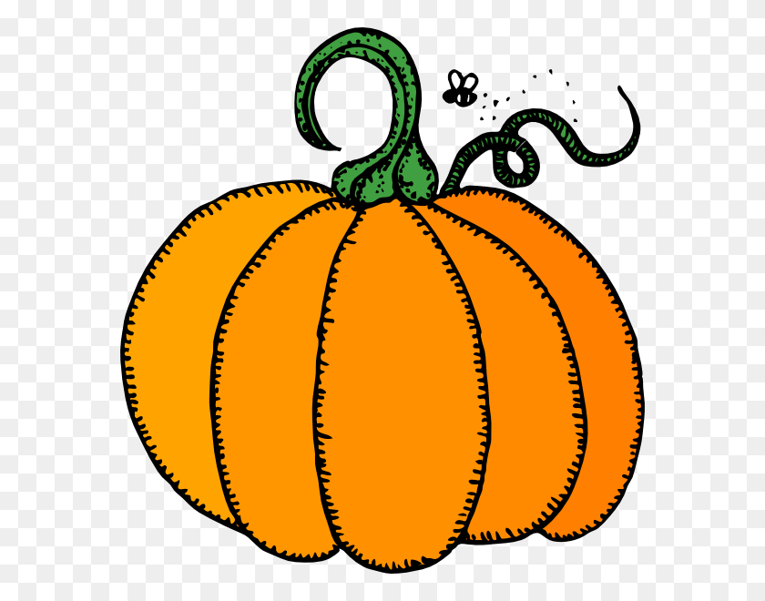 576x600 Pumpkin Clip Art Free Vector - Scary Pumpkin Clipart