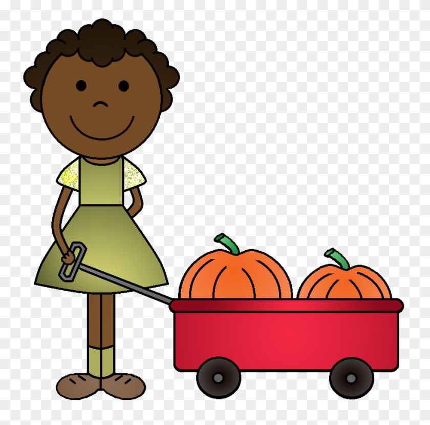 910x898 Pumpkin Clipart Child - Thanksgiving Clip Art For Kids