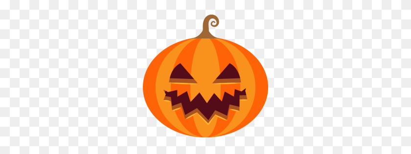 256x256 Pumpkin Clipart Creepy - Spooky Pumpkin Clipart