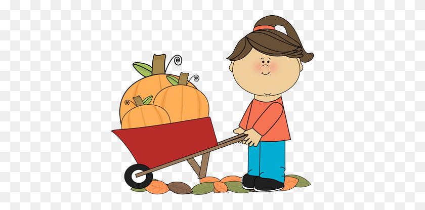 400x355 Pumpkin In Leaves Bw Clip Art Download - Melonheadz Pumpkin Clipart