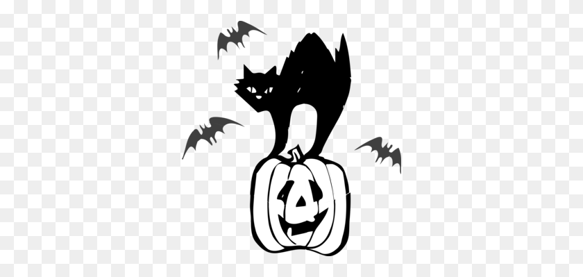 316x339 Pumpkin Pie Drawing Line Art Jack O' Lantern - Halloween Cat Clipart