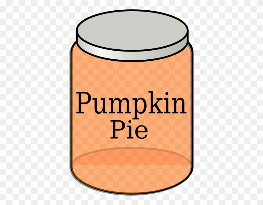 396x596 Pumpkin Pie Jar Clip Art - Pumpkin Pie Clipart