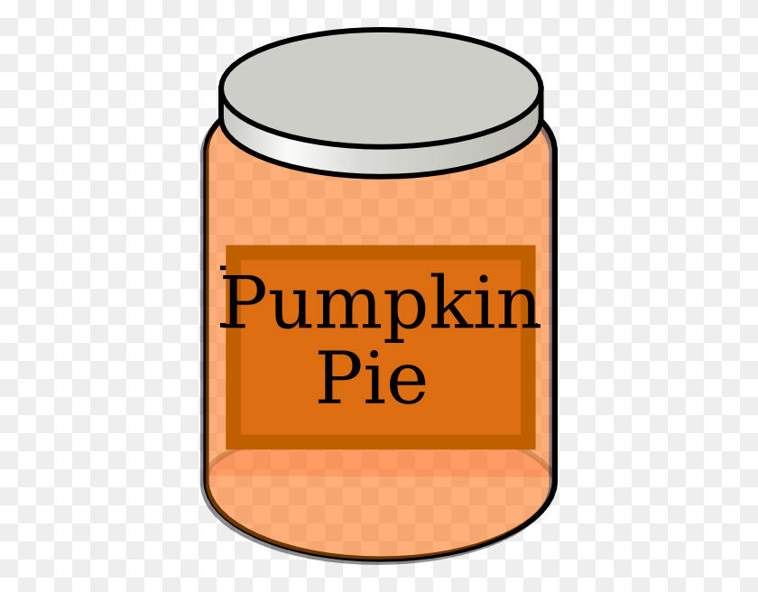 396x596 Pumpkin Pie Jar Clip Art - Pumpkin Pie PNG