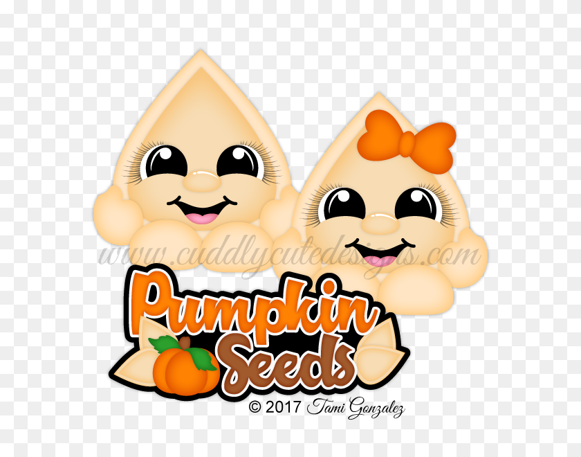 600x600 Pumpkin Seed Cuties Scrapbook - Pumpkin Seed Clipart