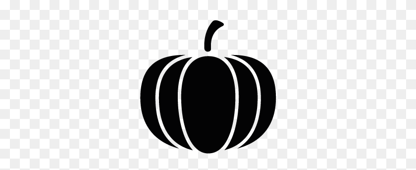 283x283 Pumpkin Silhouette Silhouettes Silhouette, Pumpkin - Mittens Clipart Black And White