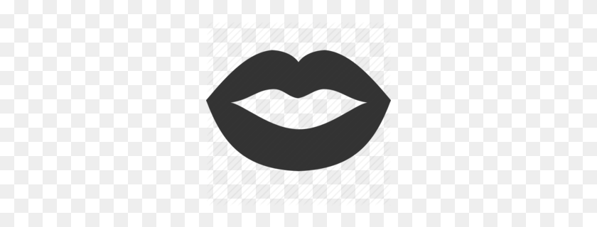 260x260 Punch Card Lips Clipart - Lips Black And White Clipart