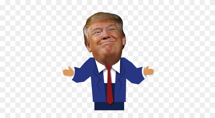 370x400 Golpear A Trump En La Cara - Cara De Trump Png