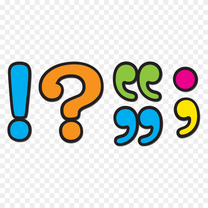 900x900 Punctuation Marks Magnetic Accents - Clip Art Accents