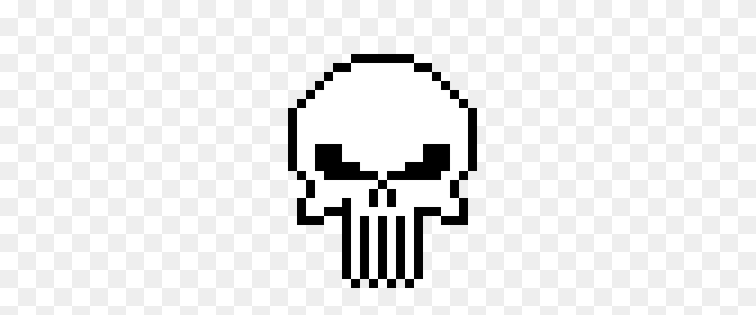 340x290 Punisher Skull Pixel Art Maker - Punisher Logo PNG