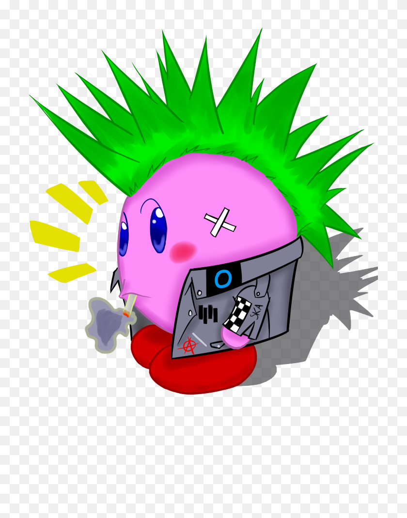 720x1010 Punk Rock Kirby - Punk Rock Clip Art