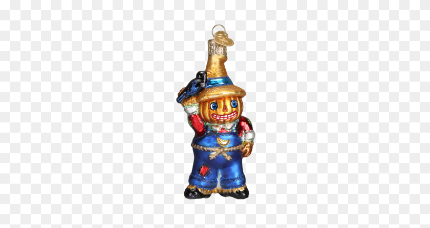 387x387 Punkin' Scarecrow Ornament Old World Christmas - Scarecrow PNG