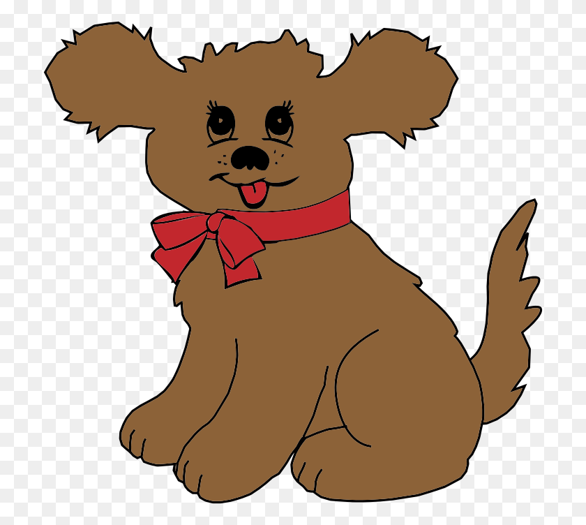 716x692 Puppy Clipart Brown Objects - Dog Playing Clipart