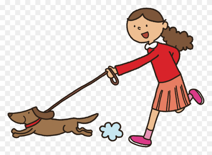 1055x750 Cachorro De Perro Niño De Dibujos Animados Caminando - Cachorro De Perro De Imágenes Prediseñadas