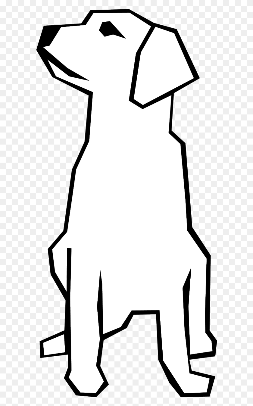 600x1288 Щенок Рисунок Питомца Линии Искусства Картинки - Клипарт Изображения Собак