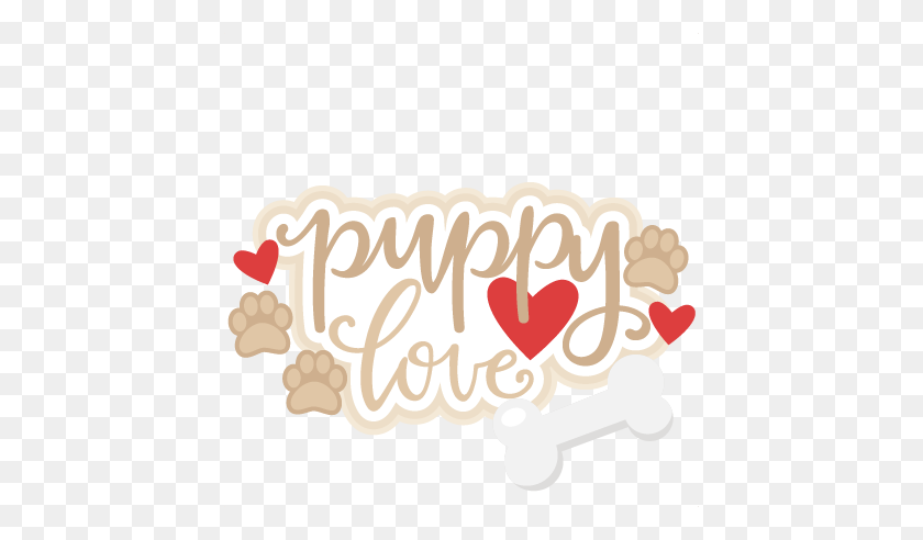 432x432 Puppy Love Título Scrapbook Cute Clipart - Puppy Love Clipart