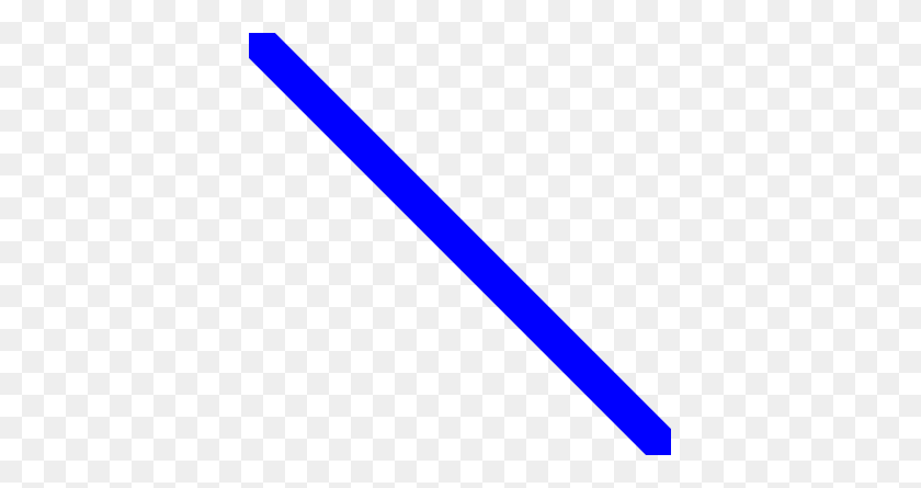 385x385 Pure Blue Thick Diagonal Line - Thick Line PNG