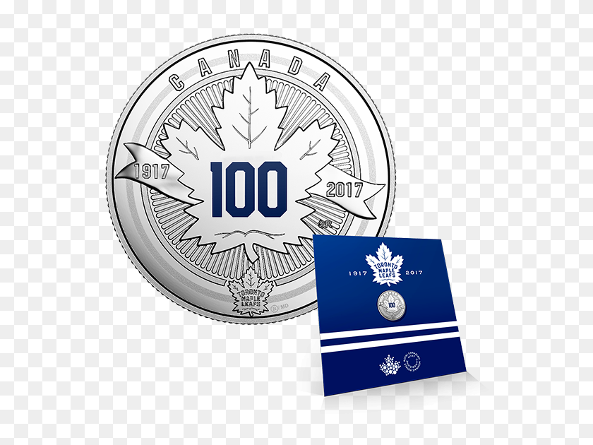 570x570 Pure Silver Coin - Toronto Maple Leafs Logo PNG