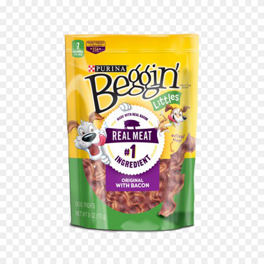 800x800 Purina Beggin' Littles Bacon Flavor Dog Treats, Oz - Dog Treat PNG