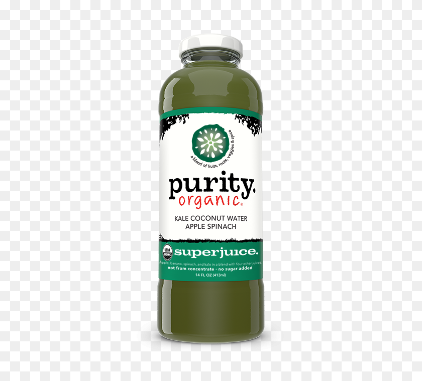 339x699 Purity Kale Coconut Water - Spinach PNG