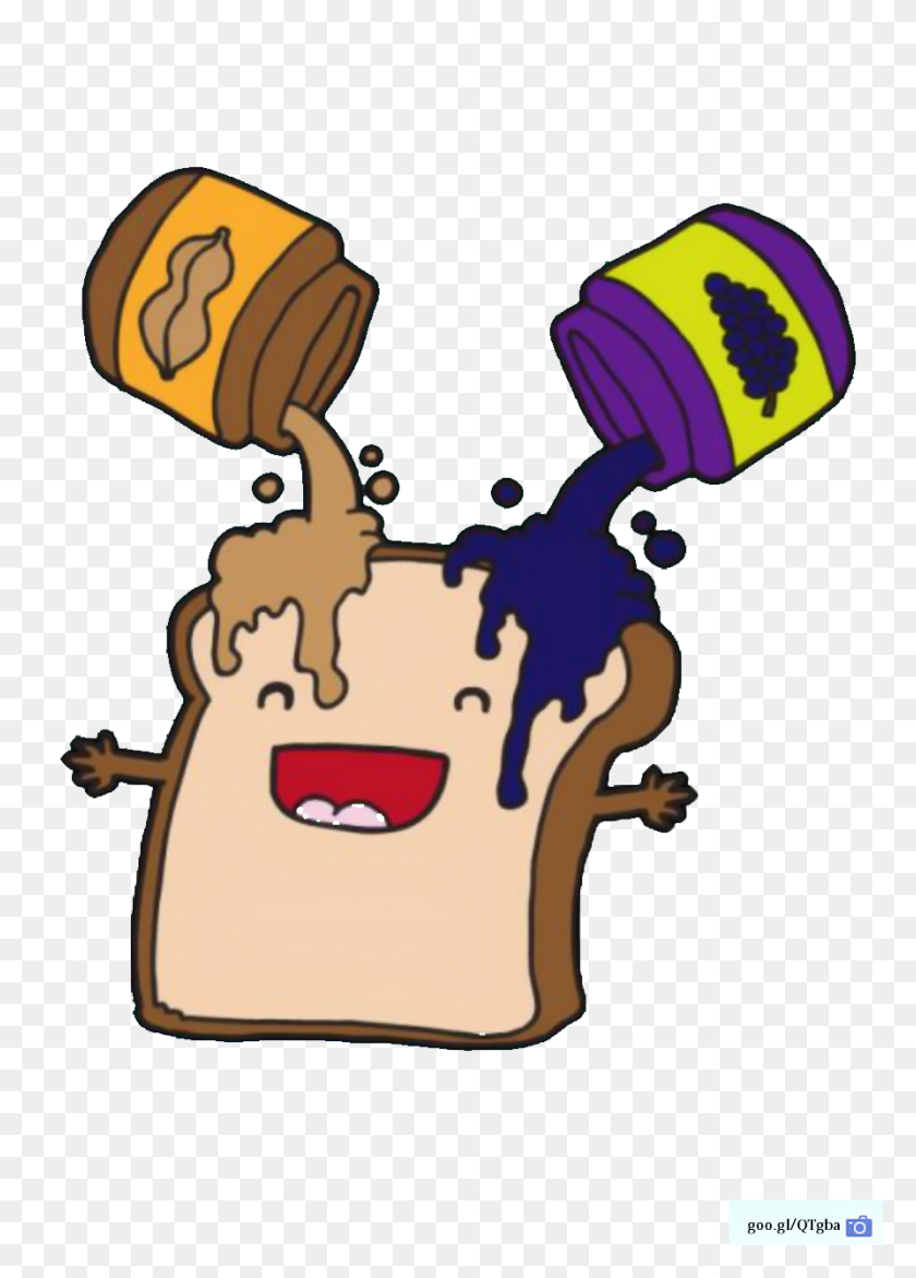 893x1272 Purple - Peanut Butter And Jelly Sandwich Clipart