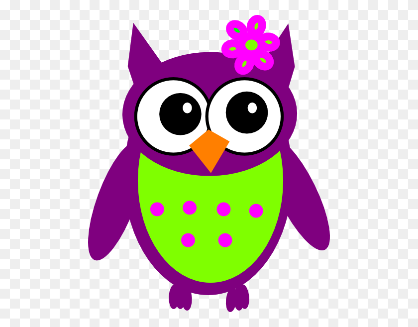 486x597 Purple - Wise Owl Clipart