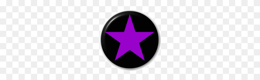 200x200 Purple And Black Plain Star - Purple Star PNG