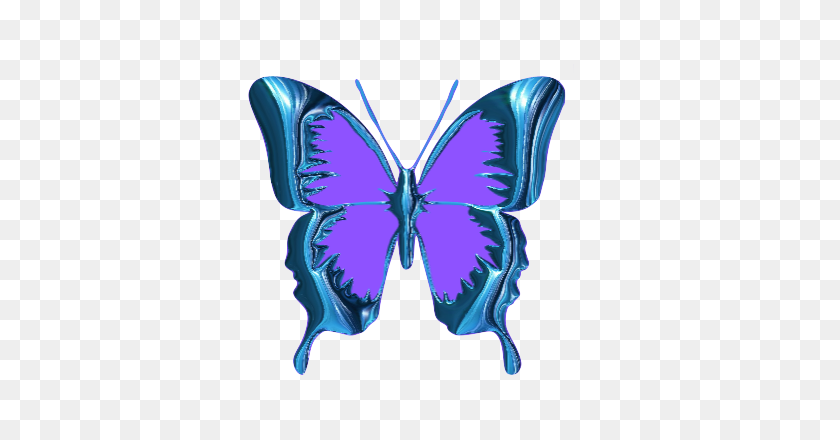540x380 Purple And Blue Butterfly Clipart Clip Art Images - Purple PNG