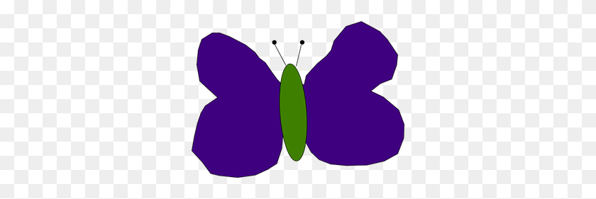 300x221 Purple And Green Butterfly Png Clip Arts For Web - Purple Butterfly PNG