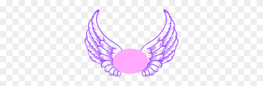 300x216 Purple And Pink Guardian Angel Wings Clip Art - Free Guardian Angel Clipart