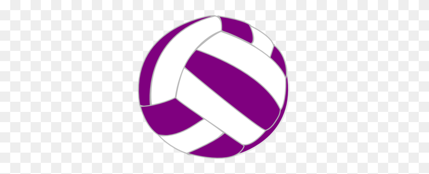 300x282 Фиолетовый И Белый Волейбол Картинки - Волейбол Клипарт