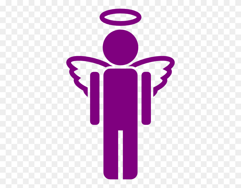378x593 Purple Angel Png Clip Arts For Web - Angel Clipart Free
