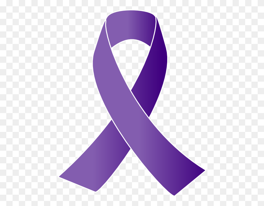 474x596 Purple Awareness Ribbon Clip Art - Awareness Clipart