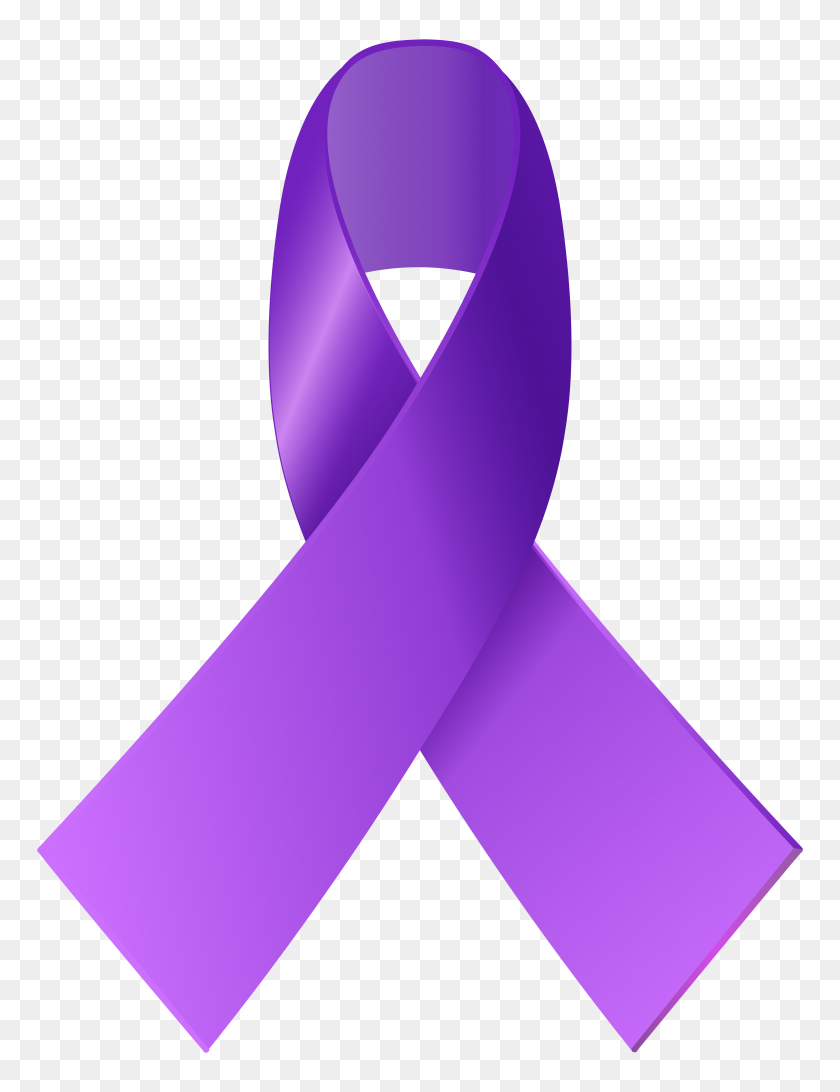 4531x6000 Purple Awareness Ribbon Png Clip Art - Scarf Clipart
