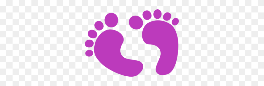 299x216 Purple Baby Feet Clip Art - Baby Princess Clipart