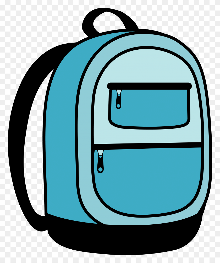 2919x3525 Purple Backpack Cliparts - Girl With Backpack Clipart