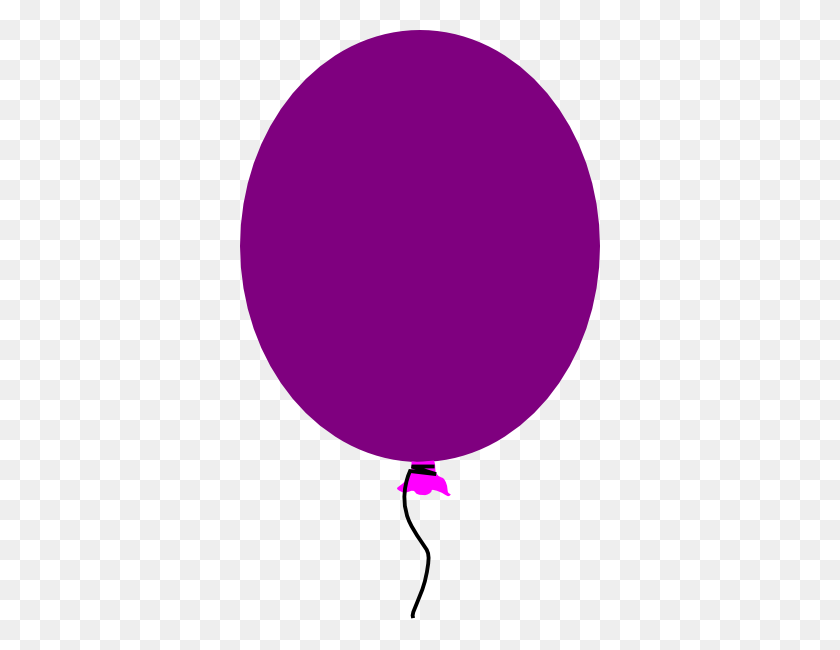 360x590 Purple Balloon Clip Art - Purple Balloon Clipart