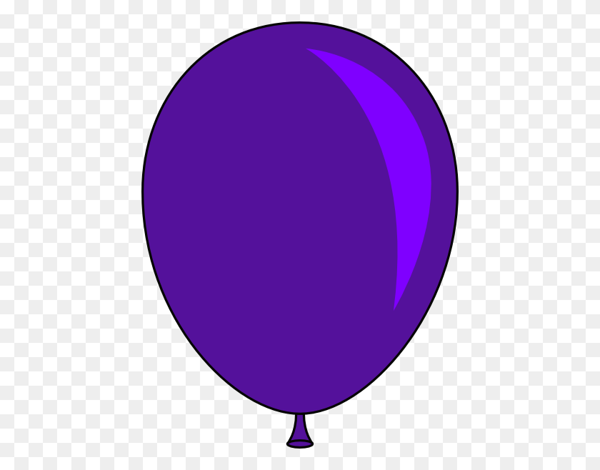 444x598 Фиолетовые Воздушные Шары Клипарт - Фиолетовый Воздушный Шар Клипарт