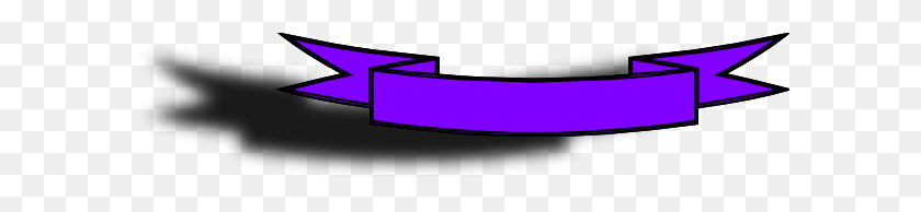 600x134 Purple Banner Clip Art - Purple Banner PNG