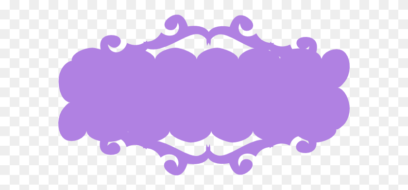 600x331 Purple Banner Clip Art - Text Banner Clipart